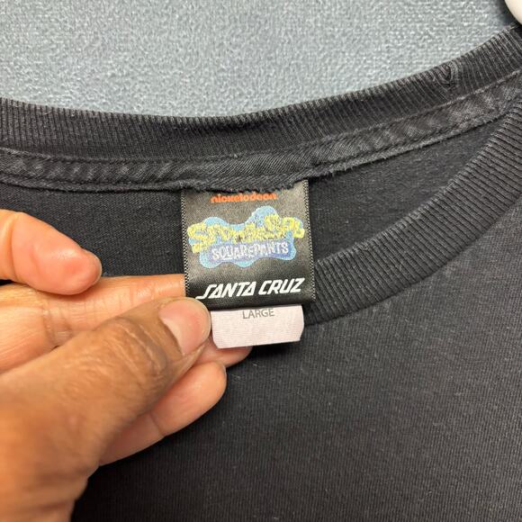 Santa Cruz Sponge Bob Shirt Nickelodeon Double Sided Skater Grunge Patrick Star - Picture 5 of 10